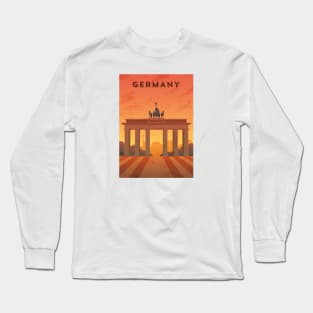 Germany. Retro travel poster Long Sleeve T-Shirt